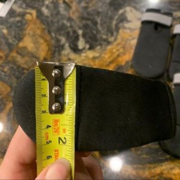 𝅺DOG black Velcro boots - Picture 3 of 4